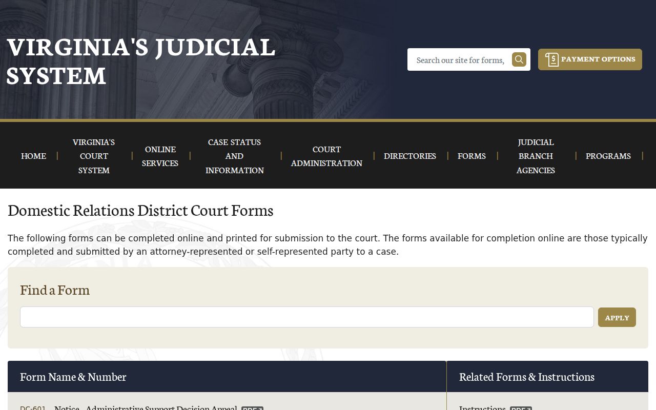 York County bench warrant reference showing the official JDR show cause and capias form index