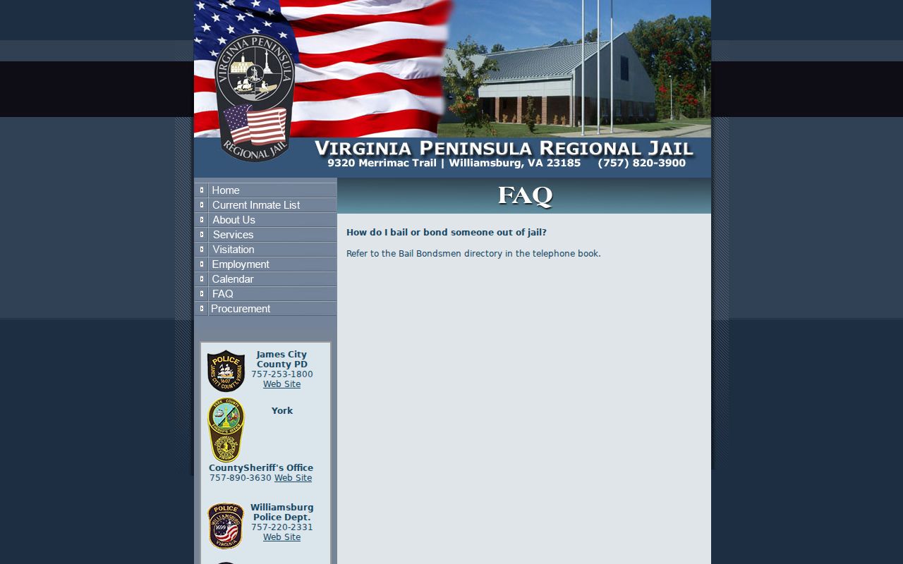 York County arrest warrant reference showing VPRJ bond information and its public referral